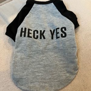 Dog tee size XXS. Worn once.